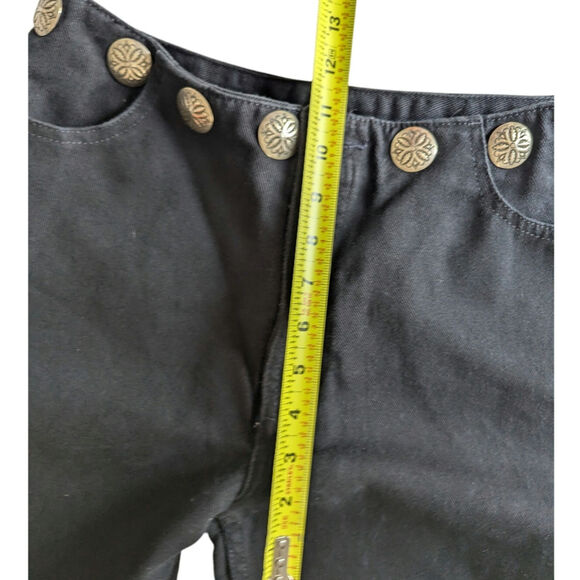 Rocky Mountain Jeans 31x32 Concho Button Southwest Denim Black 90's Rockies - Picture 6 of 11